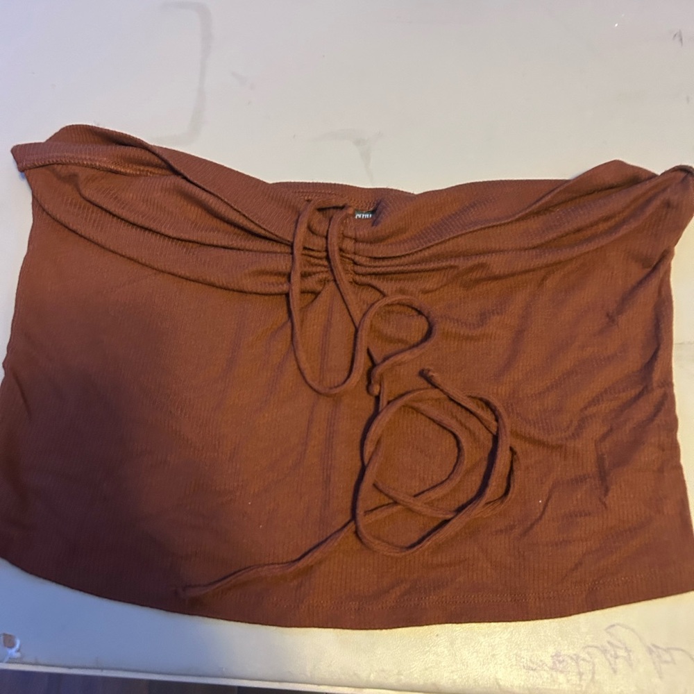 Brown Tube Top